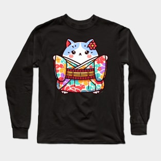 Japanese cat or Neko Long Sleeve T-Shirt